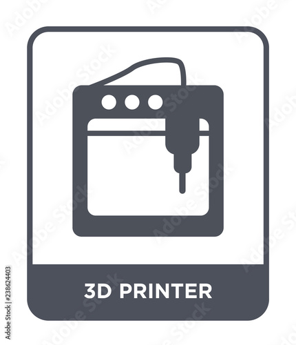 3d printer icon vector