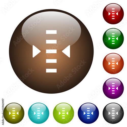 Adjust level color glass buttons