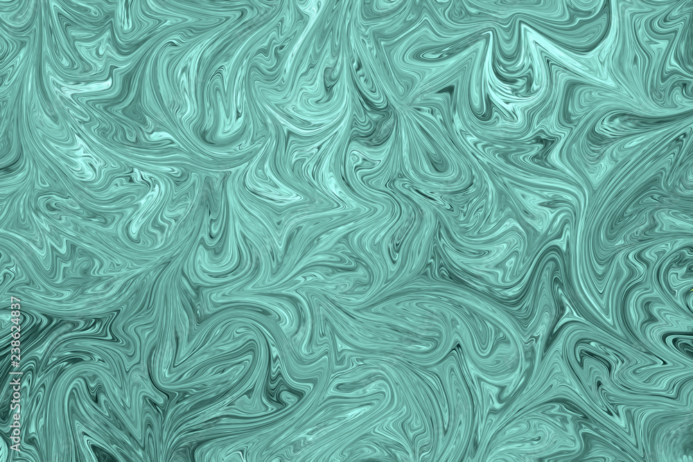 Liquid Abstract Pattern With Mint Green or Malachite Graphics Color Art Form. Digital Background With Abstract Liquid Flow. Liquid Abstract Pattern With Mint Green or Malachite Graphics Color Art Form. Digital Background With Abstract Liquid Flow.
