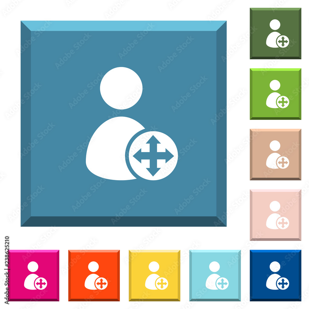 Move user white icons on edged square buttons Move user white icons on edged square buttons