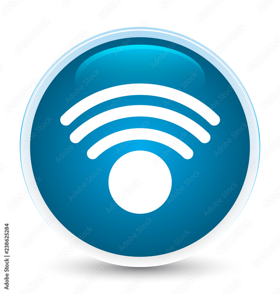 Wifi icon special prime blue round button Wifi icon special prime blue round button