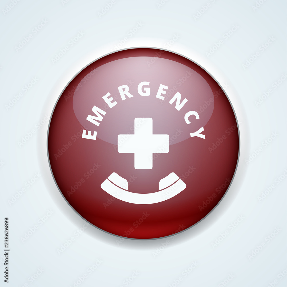 Obraz premium Emergency call button