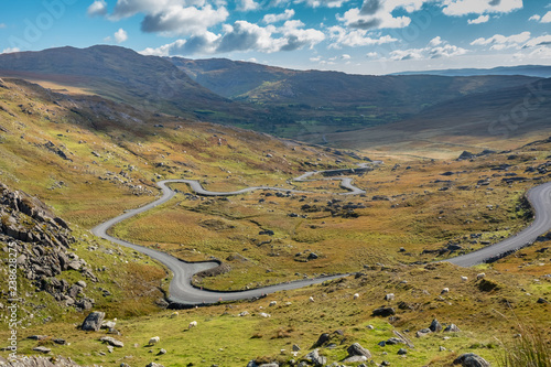 Konstfotografi Healy pass, Ring of Beara, relatively unexplored and less known to tourists than the Ring of Kerry