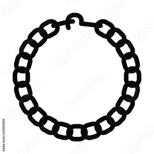 Necklace icon vector