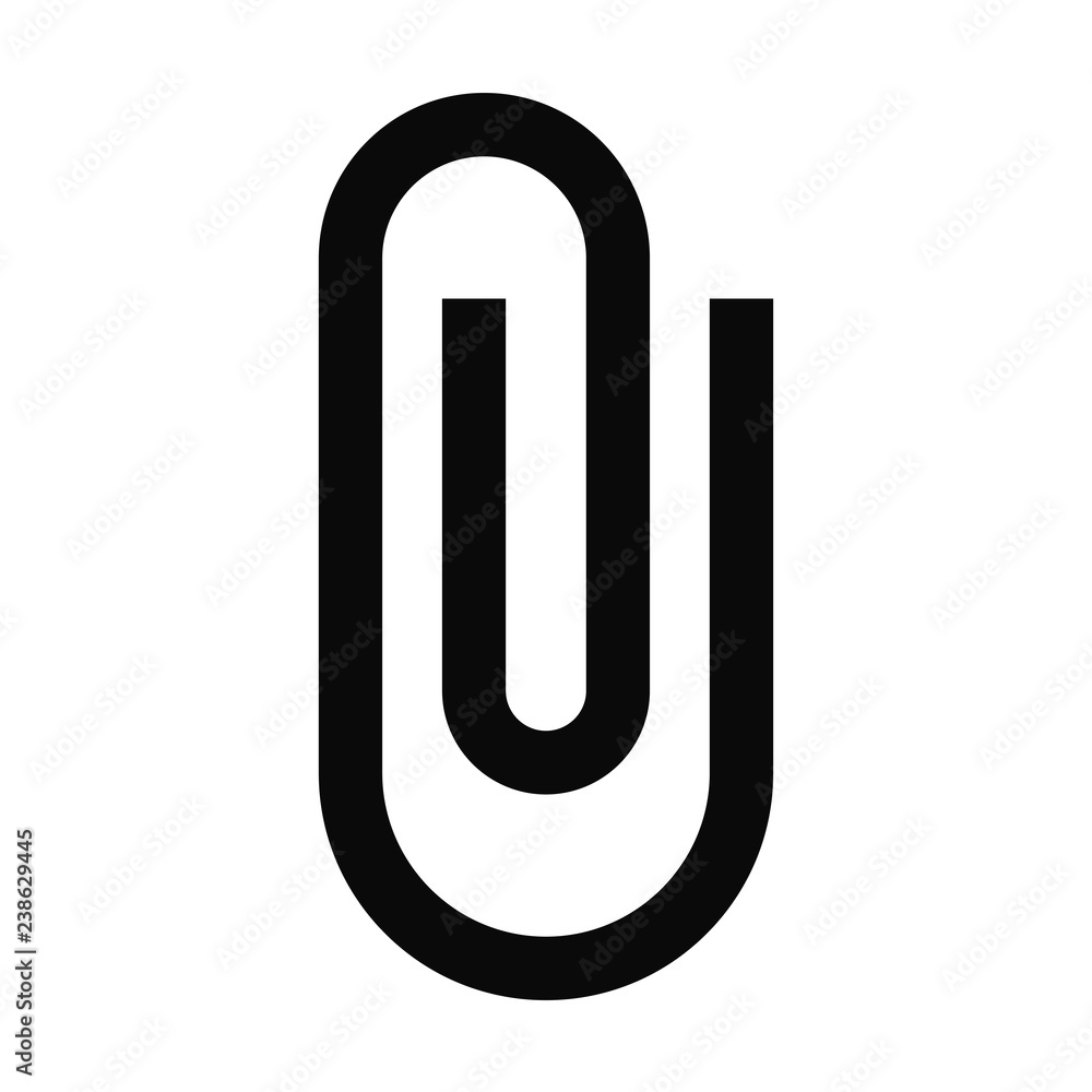 Paper clip icon vector. Attach,attachment symbol Paper clip icon vector. Attach,attachment symbol