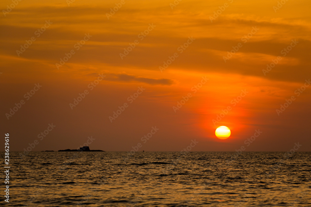Pantai Cenang beach Langkawi sunset