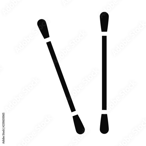 Cotton swabs icon vector