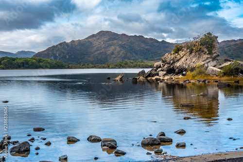 The Colleen Bawn Rock, Muckross Lake, Killarney National Park, County Kerry, Ireland.