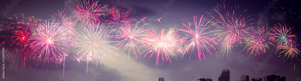 Fototapeta premium Wunderschönes Feuerwerk