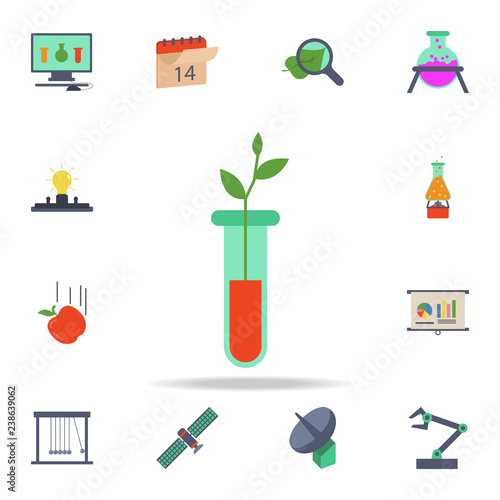 colored plant in vitro icon. Detailed set of colored science icons. Premium graphic design. One of the collection icons for websites, web design, mobile app