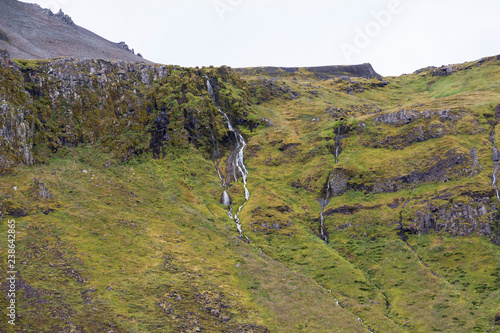 Nice waterfall on Snaefellsnes peninsula, Iceland photo