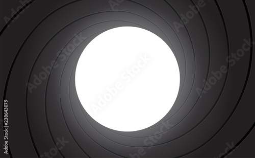 tunnel inside Gun Barrel