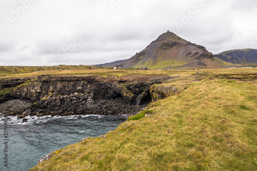 Beautiful landscape near Arnastapi, Snaefellsnes, Iceland