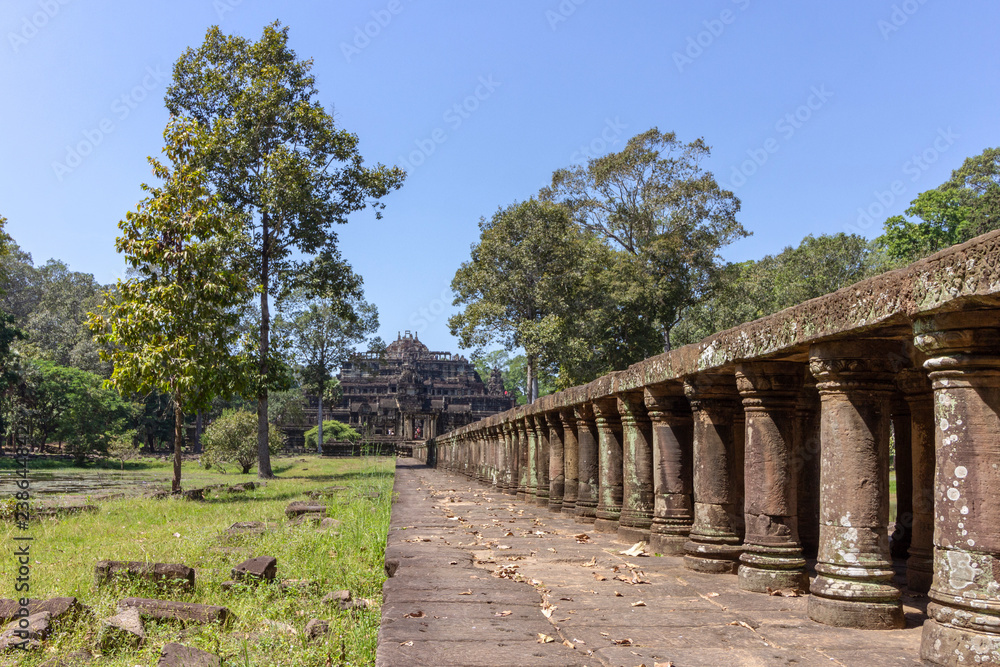 Baphuon temple in Angkor Thom, the last and most enduring capital city of the Khmer empire, UNESCO heritage site, Angkor Historical Park. Siem Reap, Cambodia.