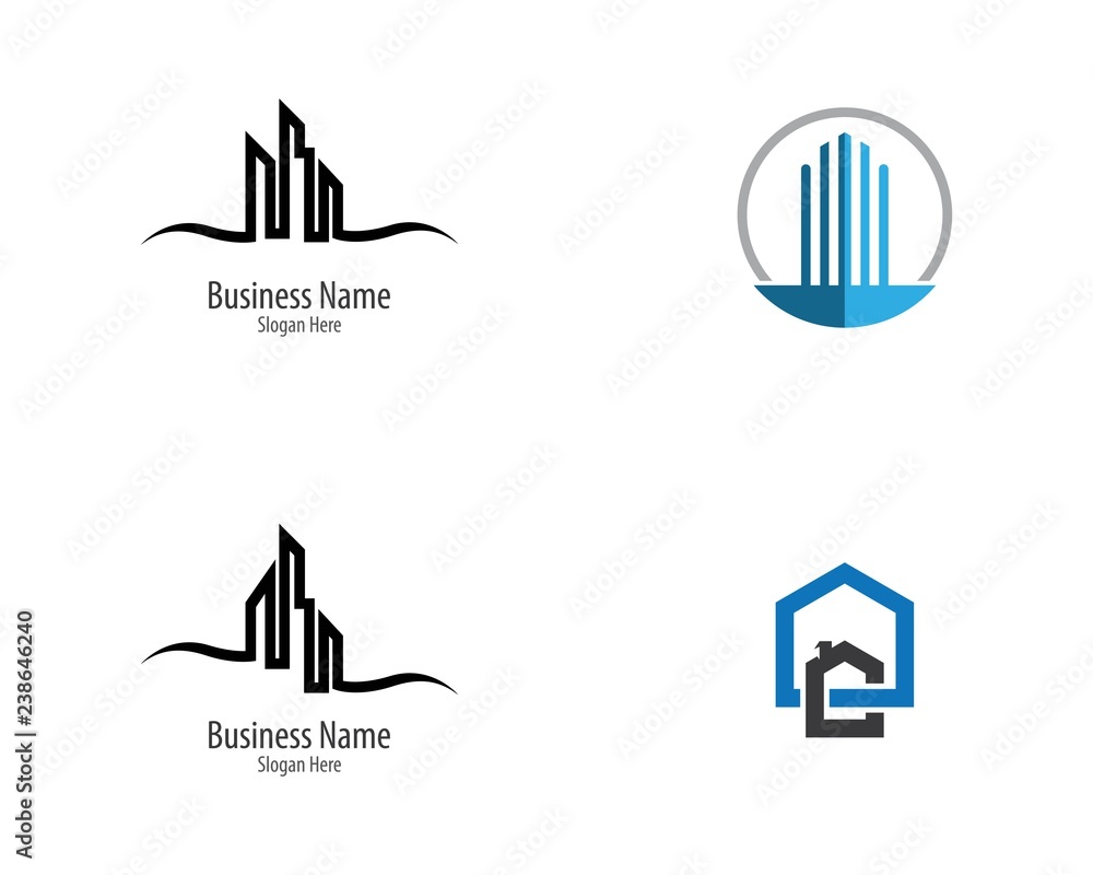 Building logo icon illustration
