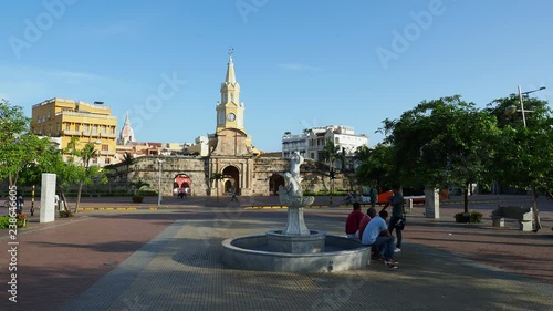 Cartagena Heroica Monument and Clock Tower, Cartagena, Bolivar Department, Colombia photo