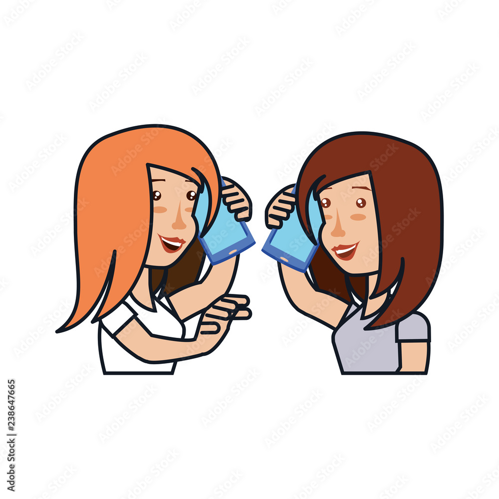 young woman talking for smartphone young woman talking for smartphone