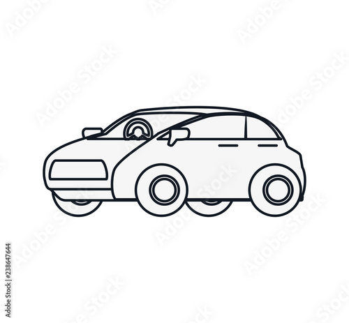 car sedan isolated icon