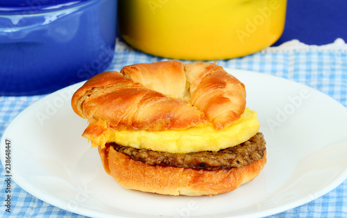 Sausage and Egg Breakfast Croissant