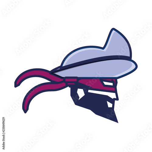 cybernetic pirate head avatar icon
