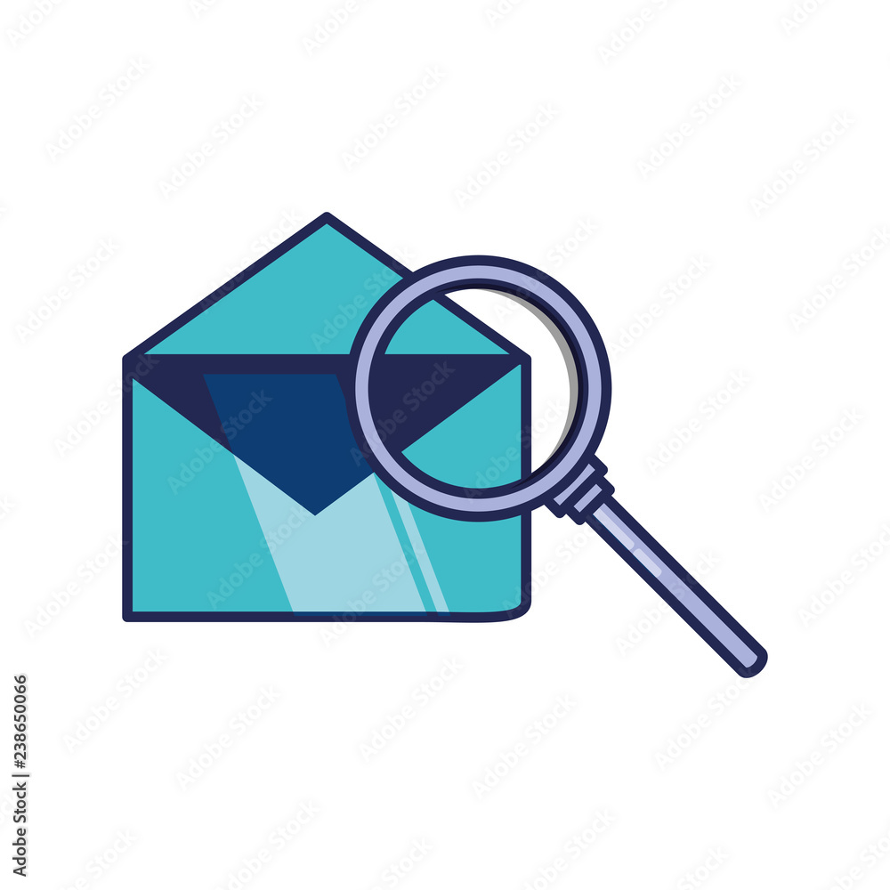 search magnifying glass with envelope mail search magnifying glass with envelope mail