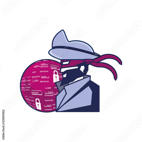 cybernetic pirate with sphere browser