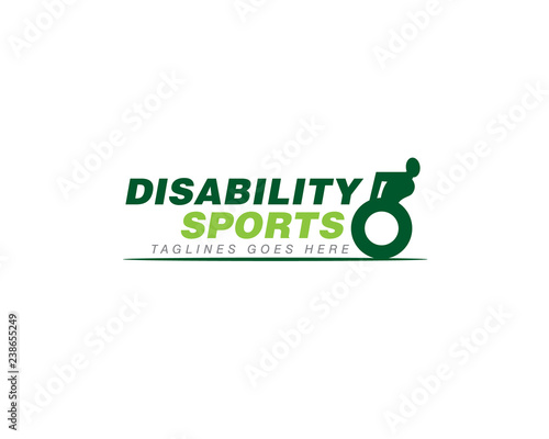 disabled disability sport achievement logo