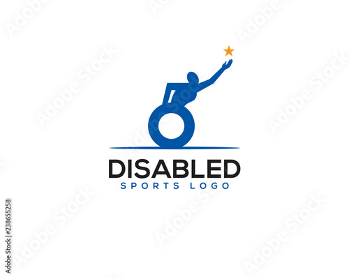 disabled disability sport achievement logo