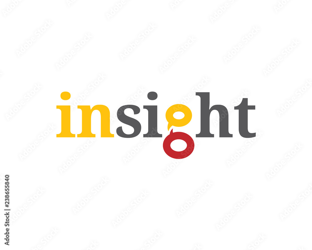 insight wordmark with two bubble words insight wordmark with two bubble words