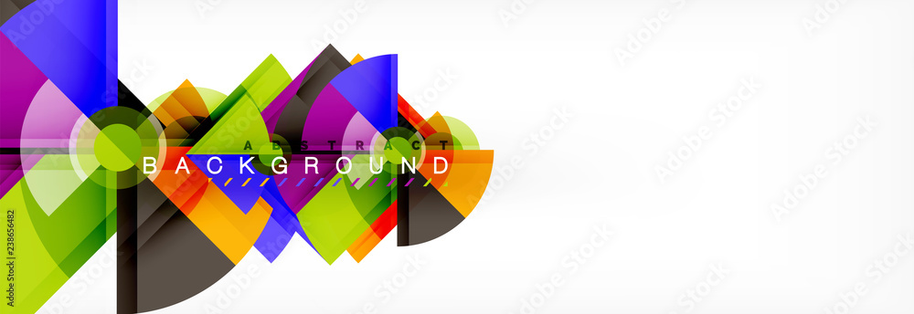 Trendy circles composition geometric background Trendy circles composition geometric background
