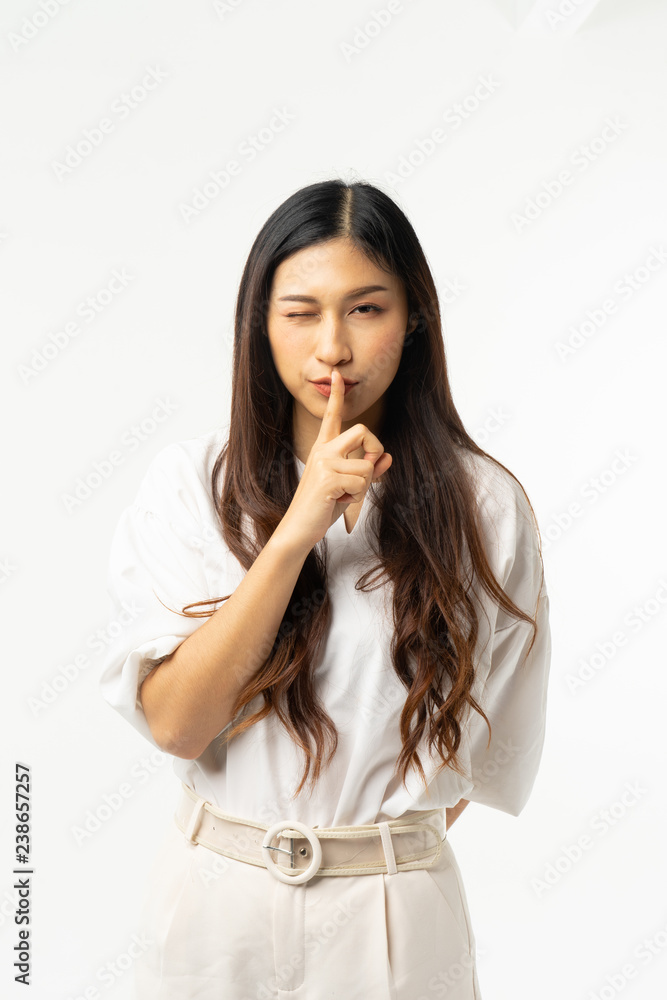 Business asian woman isolated on white. Young beautiful arab woman over isolated background happy face smiling Positive person. Business asian woman isolated on white. Young beautiful arab woman over isolated background happy face smiling Positive person.