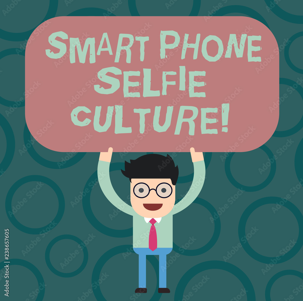 Text sign showing Smart Phone Selfie Culture. Conceptual photo Self Portrait Social Network Photography Man Standing Holding Above his Head Blank Rectangular Colored Board Text sign showing Smart Phone Selfie Culture. Conceptual photo Self Portrait Social Network Photography Man Standing Holding Above his Head Blank Rectangular Colored Board
