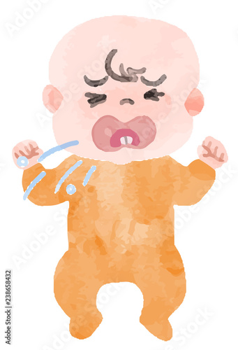 咳をする赤ちゃん
