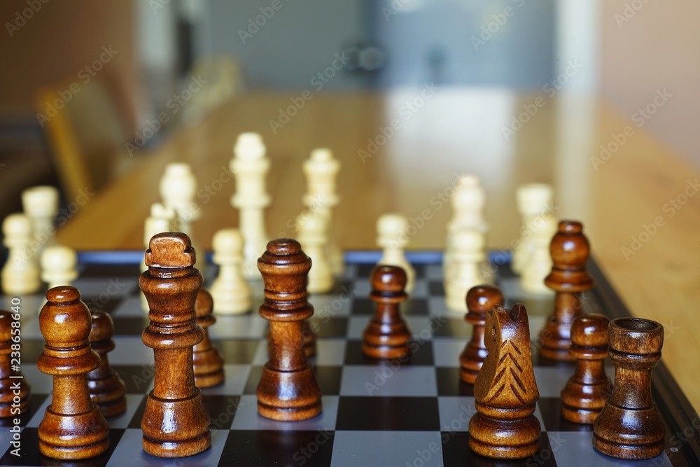 Chess board game, business competitive concept Chess board game, business competitive concept