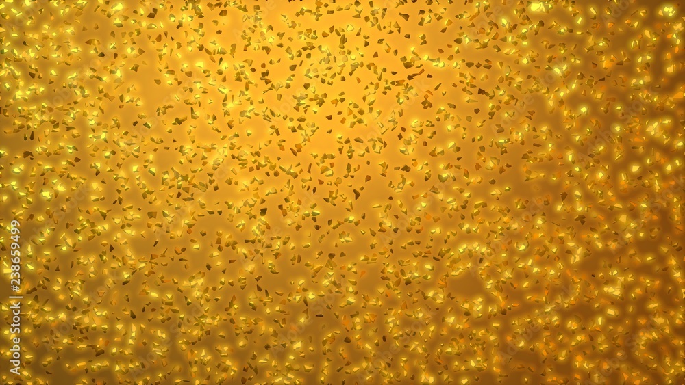 Glowing Gold rocks,nuggets . 3d render Glowing Gold rocks,nuggets . 3d render