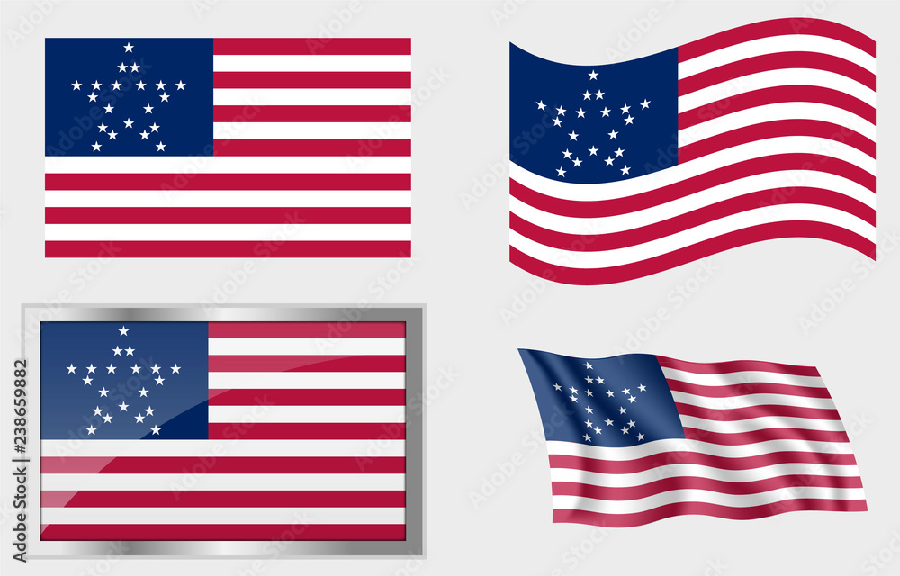 Flag of the US 20 Stars version 2 Flag of the US 20 Stars version 2