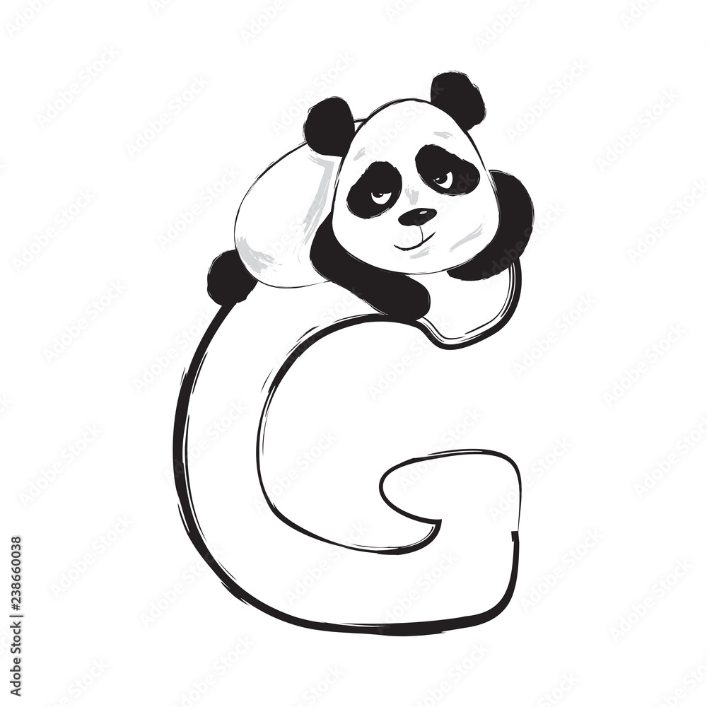 Panda Alphabet Letters