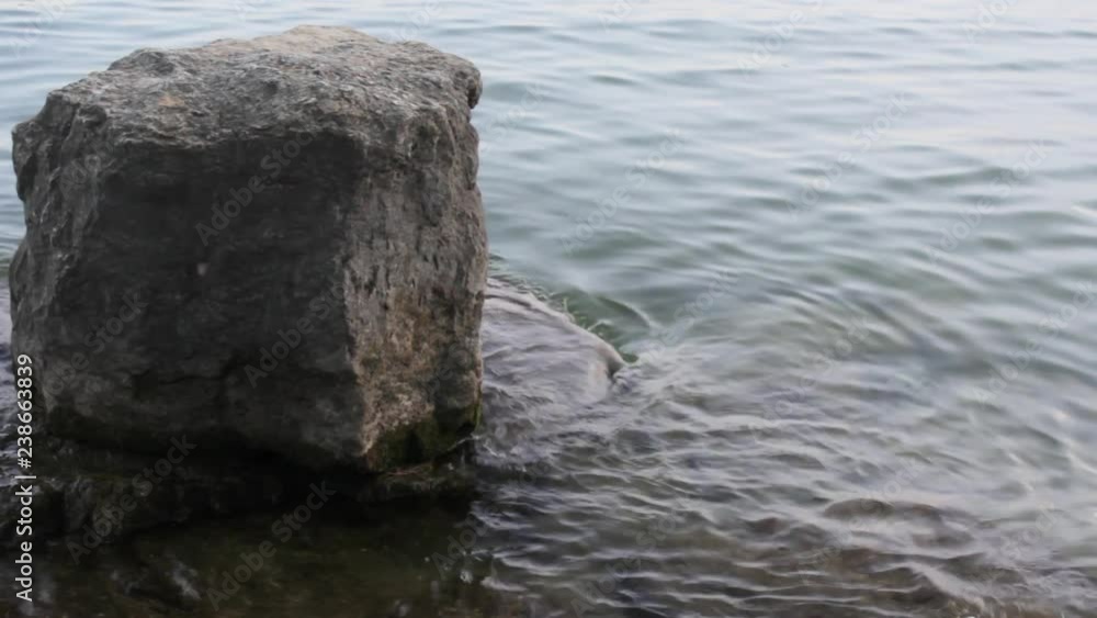 Rock At A Lakeshore Rock At A Lakeshore