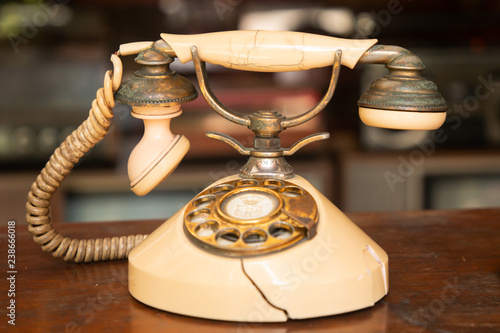 old vintage and classic telephone