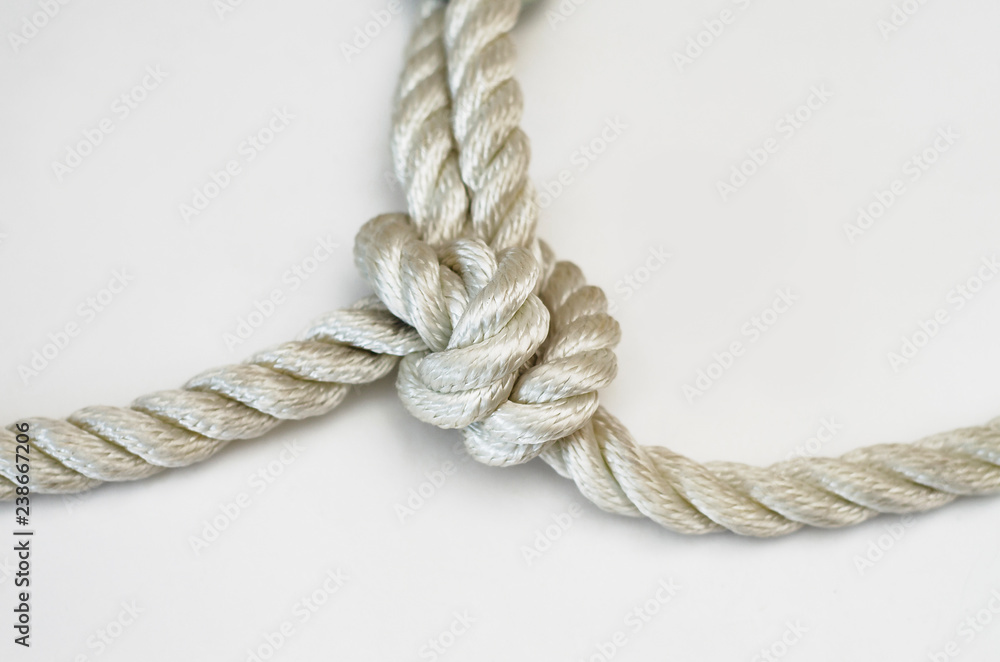 nautical knots tied by the rope of a rope on white background nautical knots tied by the rope of a rope on white background