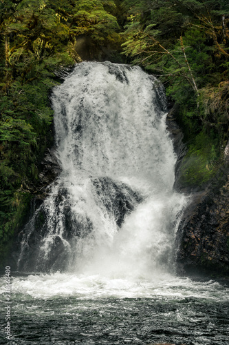 Iris Burn Waterfalls, Kepler track, New Zealand 