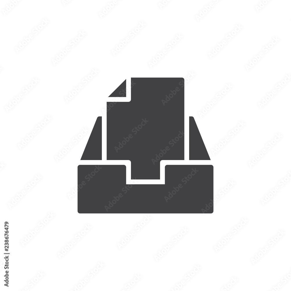 Archive document file vector icon. filled flat sign for mobile concept and web design. Paper document and file box simple solid icon. Symbol, logo illustration. Pixel perfect vector graphics Archive document file vector icon. filled flat sign for mobile concept and web design. Paper document and file box simple solid icon. Symbol, logo illustration. Pixel perfect vector graphics
