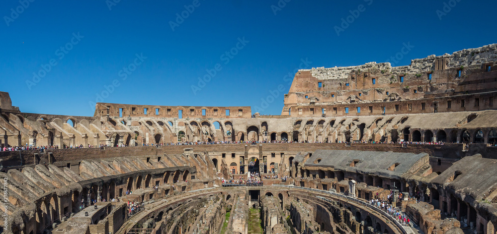 Imperial view of the Colosseum arena