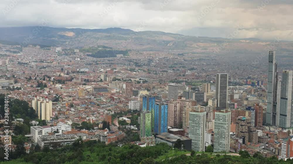 High rise buildings seen from Mount Monserrate, Bogota, Capital District, Colombia High rise buildings seen from Mount Monserrate, Bogota, Capital District, Colombia
