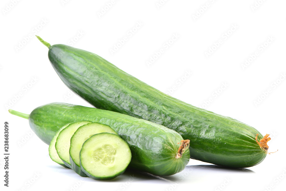 Cucumber on white background Cucumber on white background