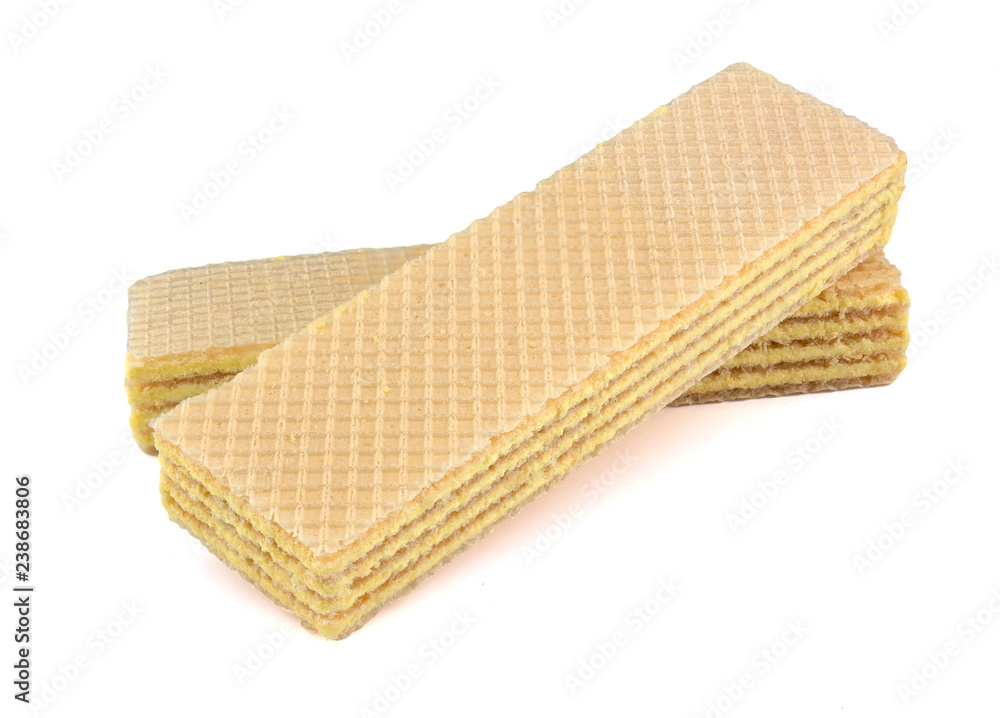 Wafers stick isolated on white background Wafers stick isolated on white background
