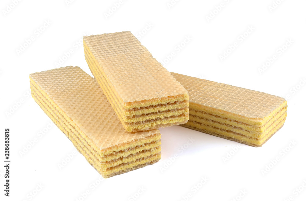 Wafers stick isolated on white background Wafers stick isolated on white background