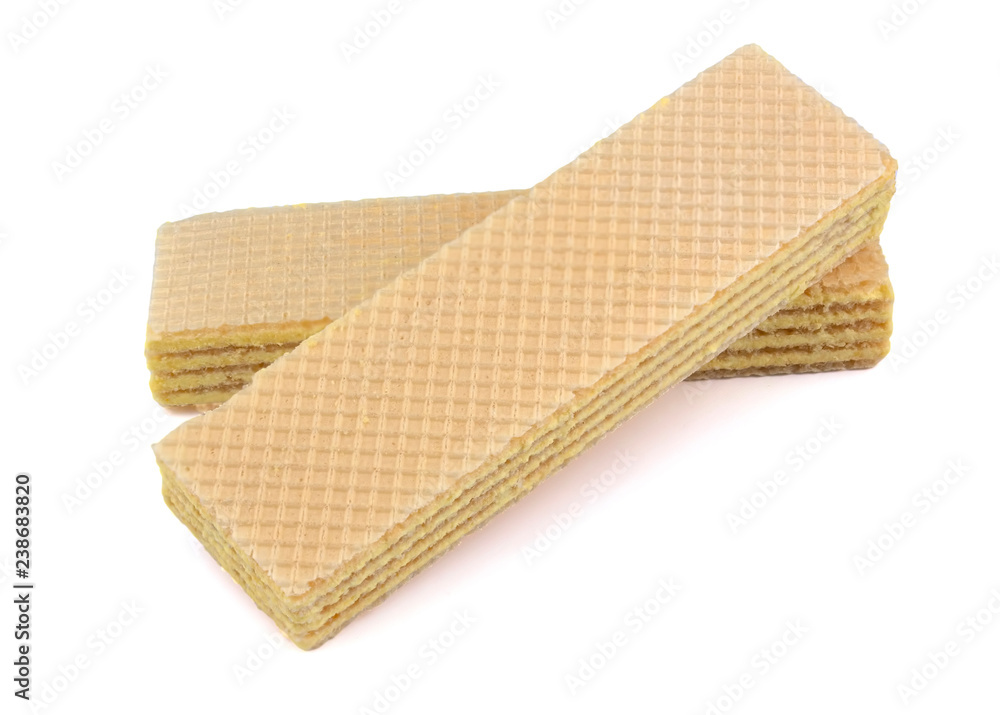 Wafers stick isolated on white background Wafers stick isolated on white background