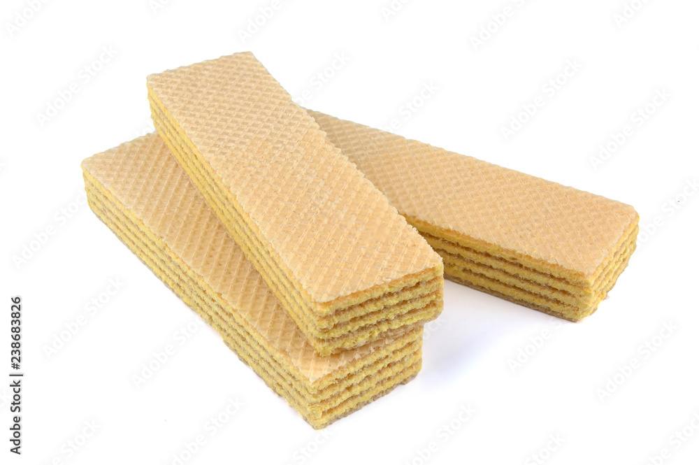 Wafers stick isolated on white background Wafers stick isolated on white background