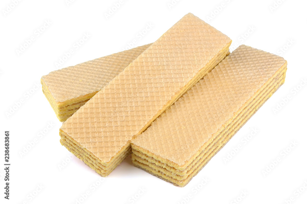 Wafers stick isolated on white background Wafers stick isolated on white background